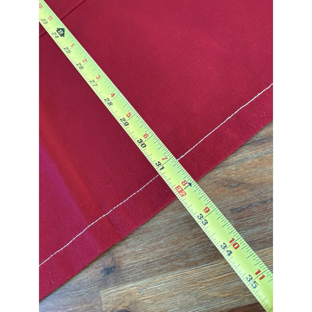 Sur la Table Apron Signature Red 100% Cotton Pockets O/S Adjustable Never Used - Picture 14 of 14